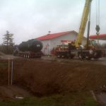 Petroleum tank installation at Kingston's Petro Canada